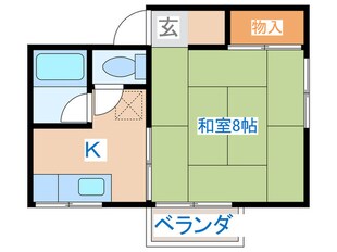 コーポアサヒの物件間取画像